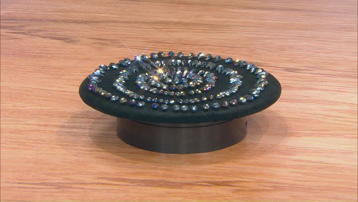 Black Aurora Borealis Briolette Side Drilled Glass Bead appx 175 pcs Total Video Thumbnail